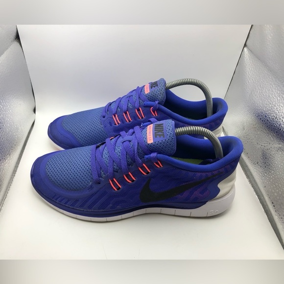 Nike Free 5.0 womens blue sneakers size 10 - Picture 1 of 9
